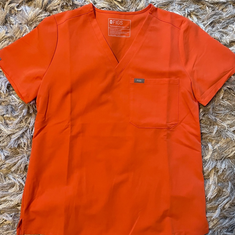 Figs Orange High-Visibility Jacket - Picture 2 of 4